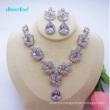 Fashional bling bling zircon bridal jewelry set for wedding necklace  NE-216